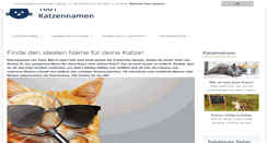 Desktop Screenshot of 1001-katzennamen.de