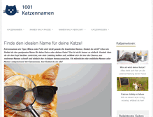 Tablet Screenshot of 1001-katzennamen.de